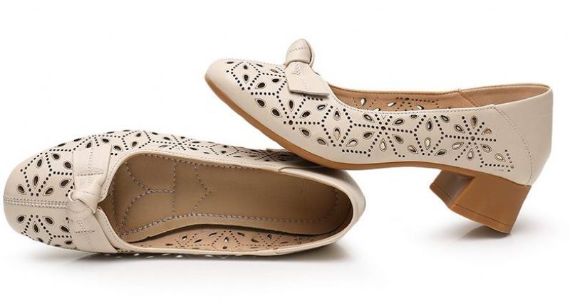 Yisney Casual Pumps Til Kvinder - Beige