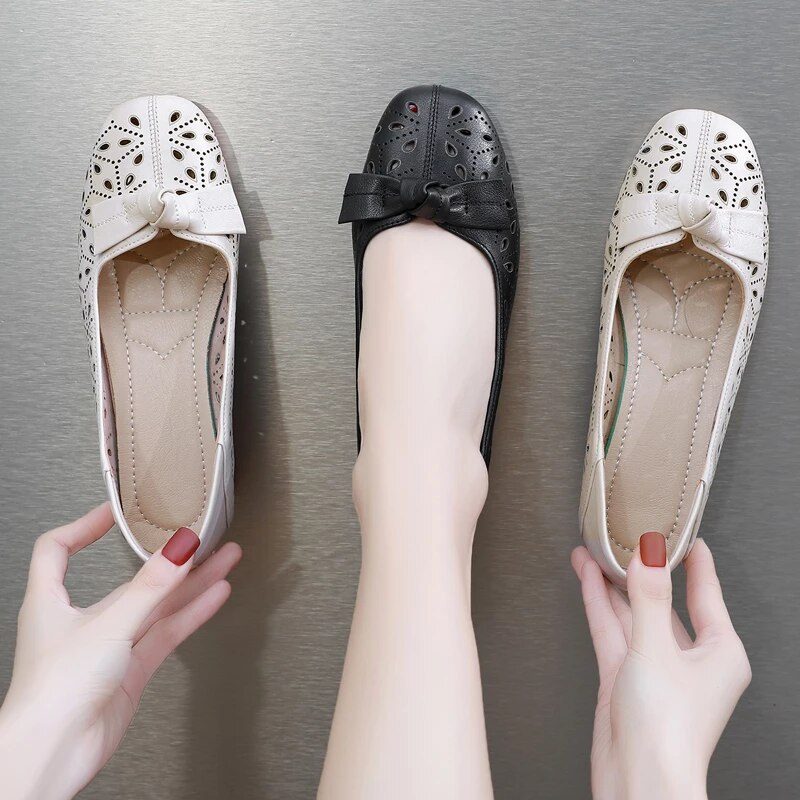 Yisney Casual Pumps Til Kvinder - Beige