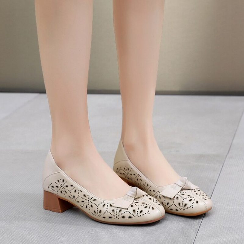Yisney Casual Pumps Til Kvinder - Beige