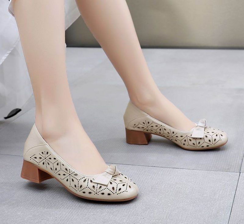Yisney Casual Pumps Til Kvinder - Beige