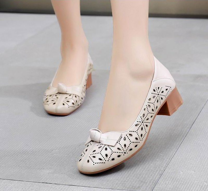 Yisney Casual Pumps Til Kvinder - Beige