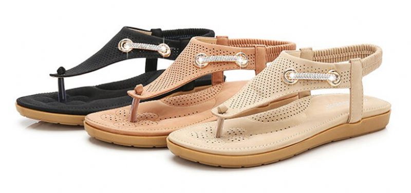 Yudith Sommersandal Med Flad Hæl Til Kvinder - Beige