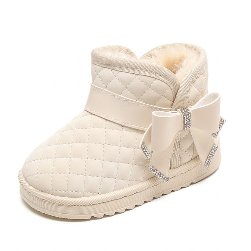 Yuridia-pigers Snestøvle - Beige Pels