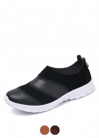 Yusuf Dame Loafer Slip-on Læder Fall Fashion Flat Black Sko