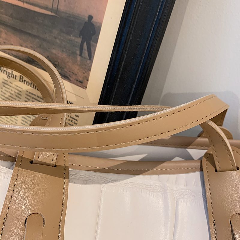 Zalora Luksus Designer Læder Skulder Håndtaske Til Kvinder - Khaki