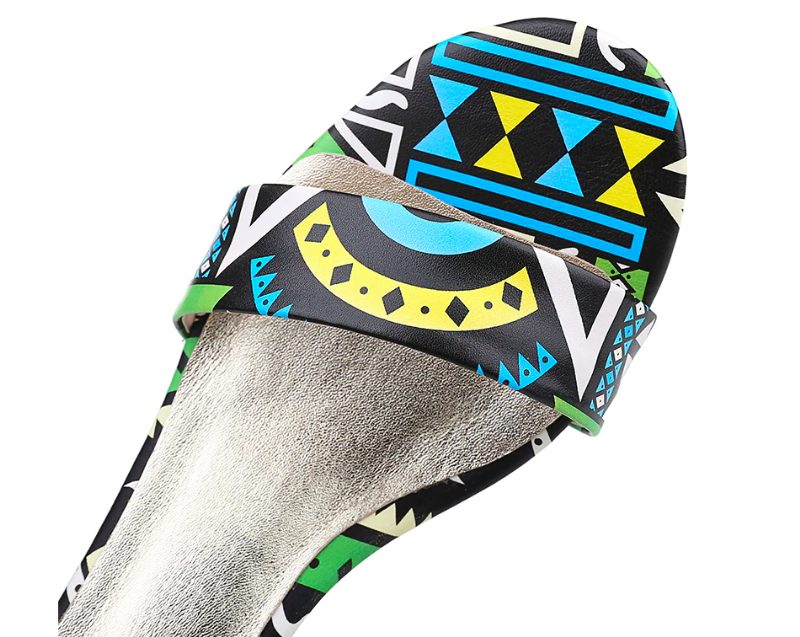 Zambia Wedges - Rød 7 cm