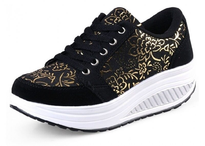 Zandia Walking Platform Sneaker Til Kvinder - Grå