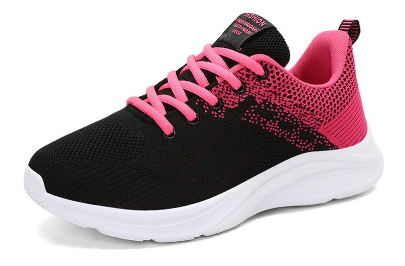 Zazu Åndbar Mesh Løbesko Til Kvinder - Sort Pink