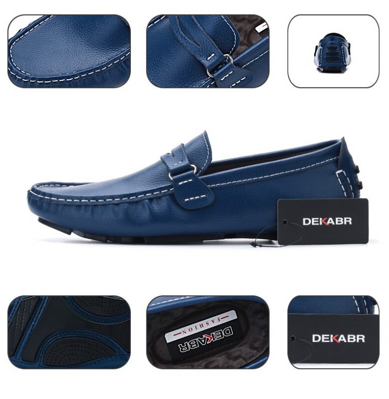 Zero Loafers Klassiske Sko Til Mænd - Blå