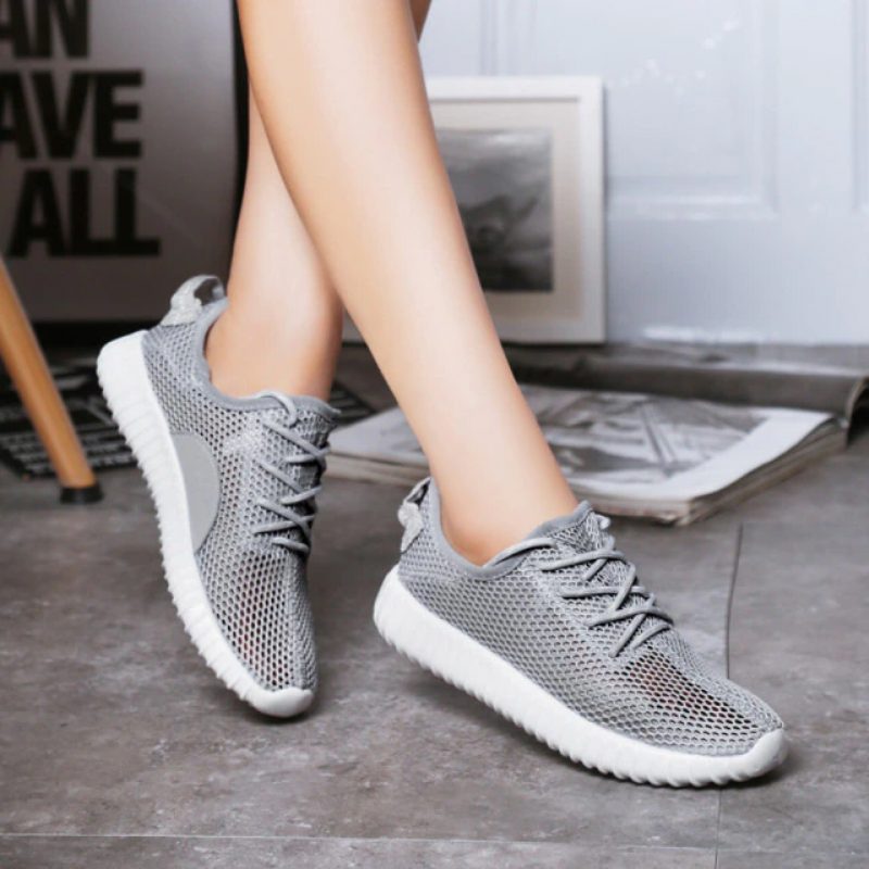 Zinab Sommer Sneaker Fashion Åndbar Mesh Sko - Grøn
