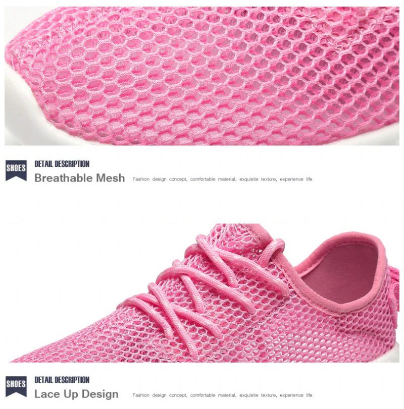 Zinab Sommer Sneaker Fashion Åndbar Mesh Sko - Grøn