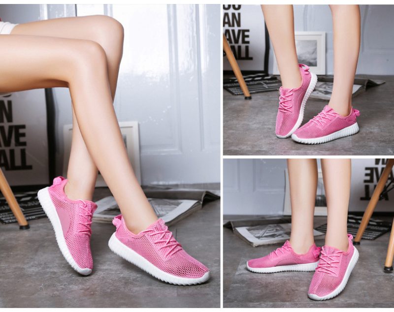 Zinab Sommer Sneaker Fashion Åndbar Mesh Sko - Grøn