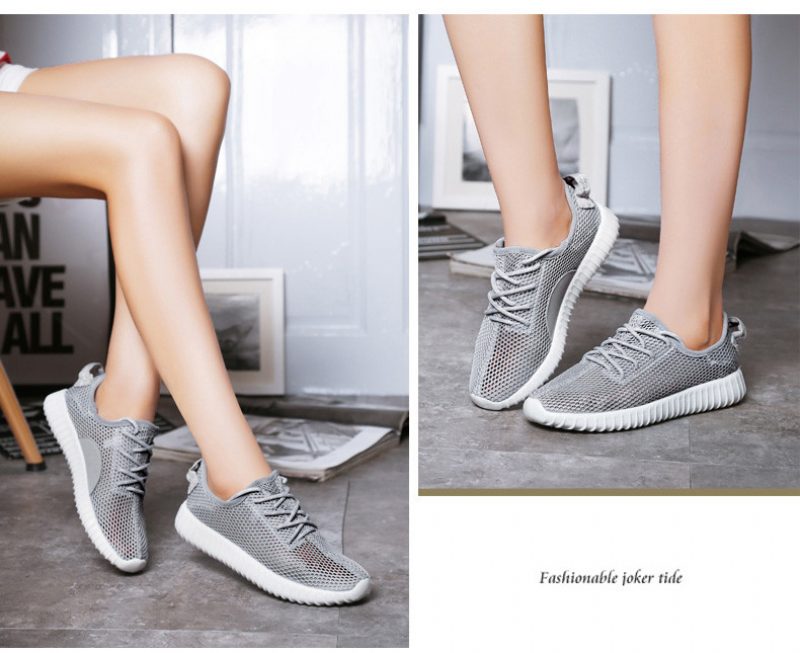 Zinab Sommer Sneaker Fashion Åndbar Mesh Sko - Grøn