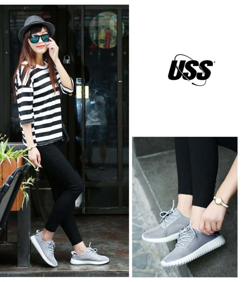 Zinab Sommer Sneaker Fashion Åndbar Mesh Sko - Grøn