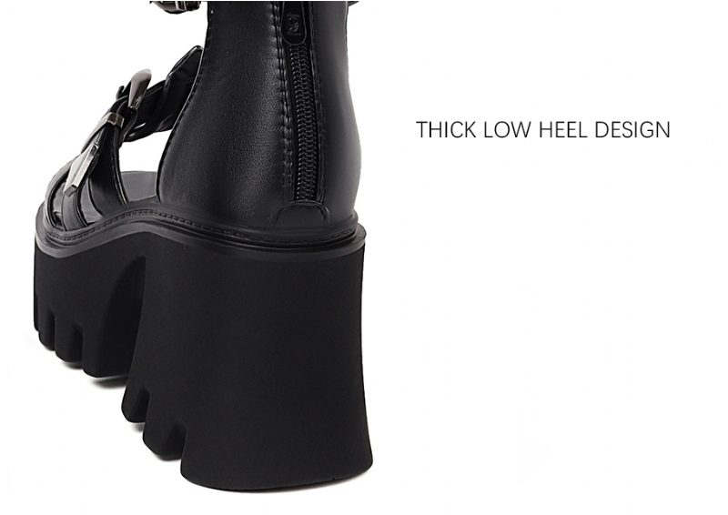 Zuri Dame Plaform Sandal - Sort